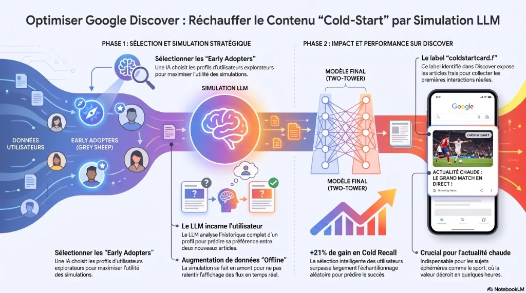 Infographie : pipeline cold-start Discover